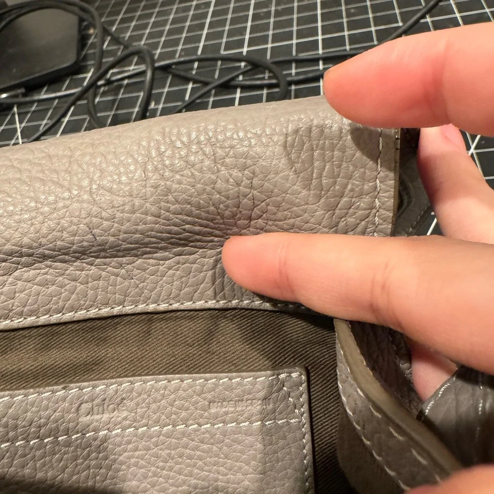 Chloe - Marcie Small Crossbody Bag - Gray - Pre-Owned - Plz Check Pics - Picture 15 of 16